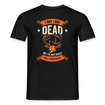 Taxidermiste Remplissage d’assemblage de taxidermie - T-shirt homme - noir - Devant - AI Model Male 178 light (178cm)