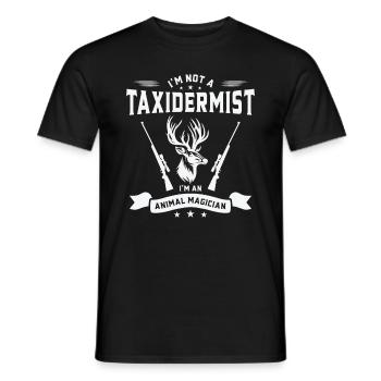 Taxidermist Taxidermy Mounting Stuffing - Men's T-Shirt - black - Front - AI Model Male 178 light (178cm)
