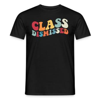 Die Klasse hat den Schullehrer des letzten Tages a - Männer T-Shirt - Schwarz - Vorne - AI Model Male 178 light (178cm)