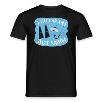 Scuba Diving Snorkeling Diving Enthusiast - Men's T-Shirt - black - Front - AI Model Male 178 light (178cm)