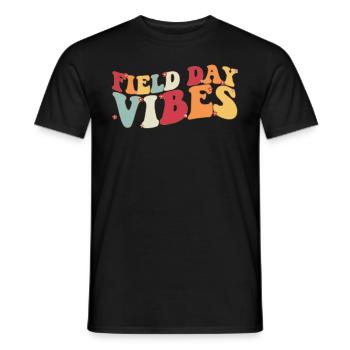 Field Day Vibes �ler Kinder Lehrer Field Tag - Männer T-Shirt - Schwarz - Vorne - AI Model Male 178 light (178cm)