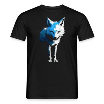 Fuchs Tierliebhaber Geschenk Wildtier Tier Motiv - Männer T-Shirt - Schwarz - Vorne - AI Model Male 178 light (178cm)