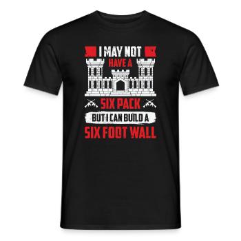 Combat Engineer Engineering Army - Men's T-Shirt - black - Front - AI Model Male 178 light (178cm)