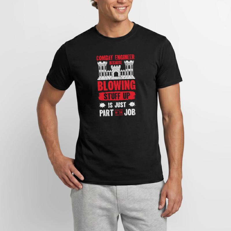 Combat Engineer Engineering Armee Männer T-Shirt