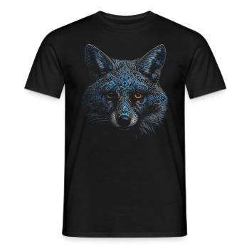 Fuchs Tierliebhaber Geschenk Wildtier Tier Motiv - Männer T-Shirt - Schwarz - Vorne - AI Model Male 178 light (178cm)