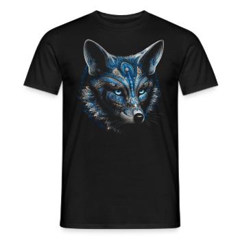 Renard Amoureux des Animaux Cadeau Faune Motif Animalier - T-shirt homme - noir - Devant - AI Model Male 178 light (178cm)