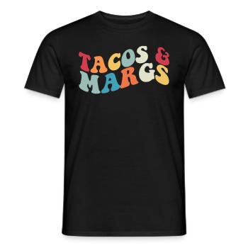 Tacos und Margs Fiesta Margaritas Tacos und Margs - Männer T-Shirt - Schwarz - Vorne - AI Model Male 178 light (178cm)