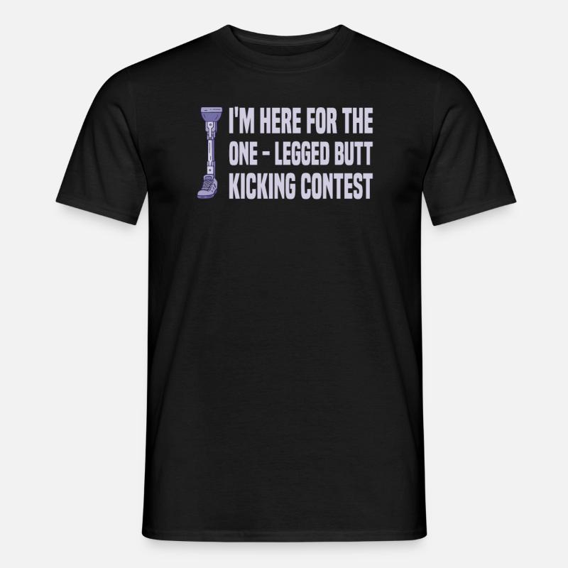Beinamputation - Männer T-Shirt - Schwarz