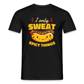 Chili Dog Hot dog Sausage Fastfood - Men's T-Shirt - black - Front - AI Model Male 178 light (178cm)