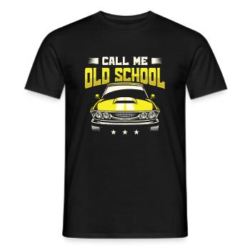 Muscle Car Enthusiast Car Guy Classic Cars Lover - Men's T-Shirt - black - Front - AI Model Male 178 light (178cm)