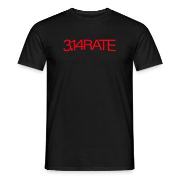 3.14Rate 134 Pi Rate Math Pi Day Math Math Teacher - Men's T-Shirt - black - Front - AI Model Male 178 light (178cm)