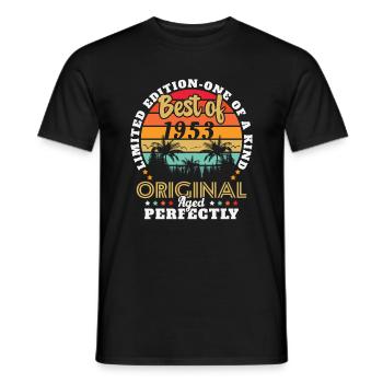 Jahrgang 1953 Geburtstagsgeschenk 1953 - Männer T-Shirt - Schwarz - Vorne - AI Model Male 178 light (178cm)