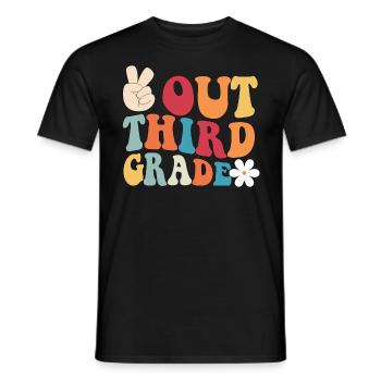 Frieden aus der dritten Klasse Graduation FriedenH - Männer T-Shirt - Schwarz - Vorne - AI Model Male 178 light (178cm)