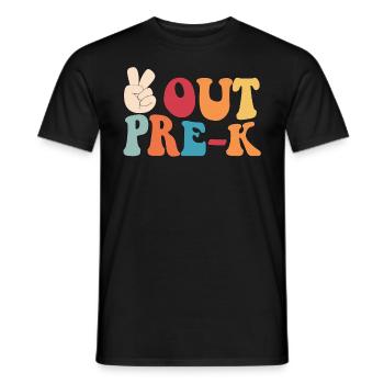 Frieden aus dem Abschluss vor dem K-Abschluss Frie - Männer T-Shirt - Schwarz - Vorne - AI Model Male 178 light (178cm)