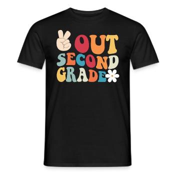 Frieden aus der zweiten Klasse Graduation FriedenH - Männer T-Shirt - Schwarz - Vorne - AI Model Male 178 light (178cm)
