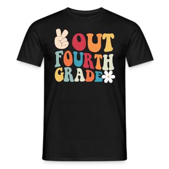 Frieden aus der vierten Klasse Graduation Frieden - Männer T-Shirt - Schwarz - Vorne - AI Model Male 178 light (178cm)