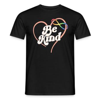 Chemise autisme Be Kind Mom Neurodiversity Infinity - T-shirt homme - noir - Devant - AI Model Male 178 light (178cm)