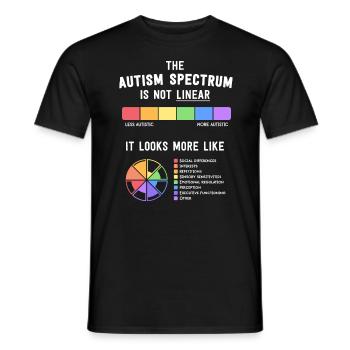 Autism Shirts Women Mom Awareness Autism Is A - Men's T-Shirt - black - Front - AI Model Male 178 light (178cm)
