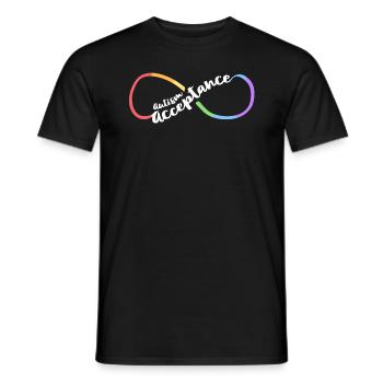 Autism Acceptance Women Mom Awareness Infinity - Men's T-Shirt - black - Front - AI Model Male 178 light (178cm)