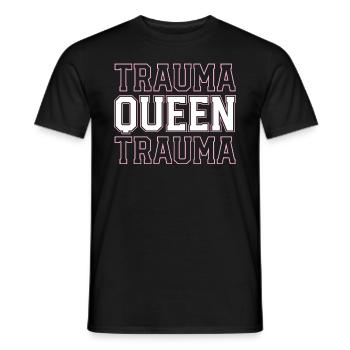 Trauma Queen Trauma Nurse ER Emergency Room Nurse - Men's T-Shirt - black - Front - AI Model Male 178 light (178cm)