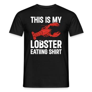 Hummer essen Meeresfrüchte Schalentier - Männer T-Shirt - Schwarz - Vorne - AI Model Male 178 light (178cm)