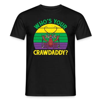 Who is your crab daddy? Seafood - Men's T-Shirt - black - Front - AI Model Male 178 light (178cm)