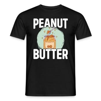 Erdnussbutter Brot Frühstück - Männer T-Shirt - Schwarz - Vorne - AI Model Male 178 light (178cm)