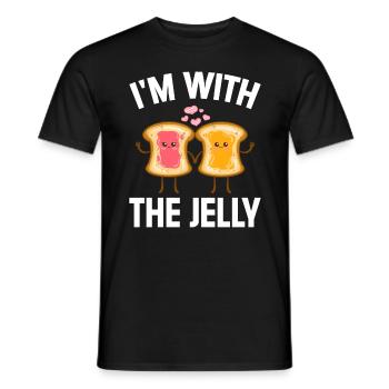 Peanut Butter Partner Toast Lover - Men's T-Shirt - black - Front - AI Model Male 178 light (178cm)