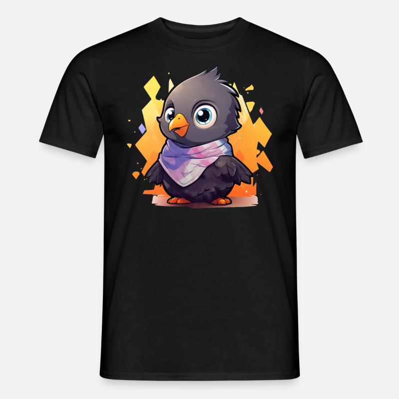 Vogel Taube klein - Männer T-Shirt - Schwarz