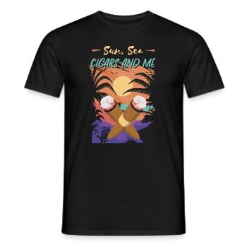 Fumeurs de cigares Fumeurs de cigares - T-shirt homme - noir - Devant - AI Model Male 178 light (178cm)