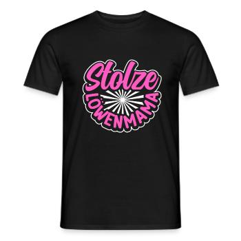 Stolze Löwenmama - Männer T-Shirt - Schwarz - Vorne - AI Model Male 178 light (178cm)