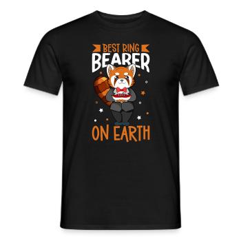 Meilleur porteur d’anneau au monde - Porteur d’anneau - T-shirt homme - noir - Devant - AI Model Male 178 light (178cm)