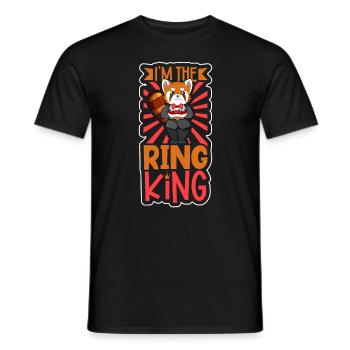 Je suis le roi de l’anneau - Porteur de l’anneau - T-shirt homme - noir - Devant - AI Model Male 178 light (178cm)