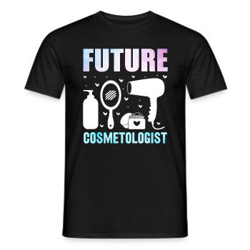 Zukünftige Kosmetikerin Friseurin Make Up Artist - Männer T-Shirt - Schwarz - Vorne - AI Model Male 178 light (178cm)