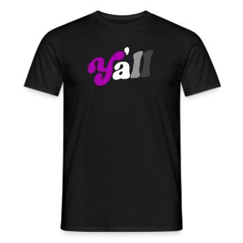 Asexueller Pride-Monat Südtexas Asexualität - Männer T-Shirt - Schwarz - Vorne - AI Model Male 178 light (178cm)