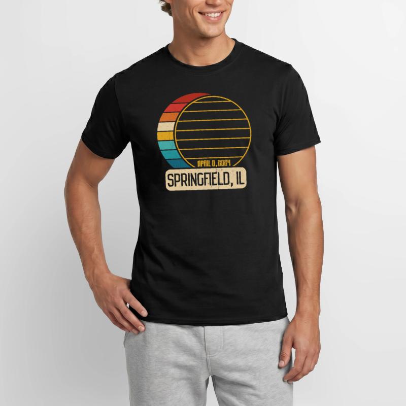 Total Solar Eclipse Illinois Springfield EclipseSp Men's T-Shirt
