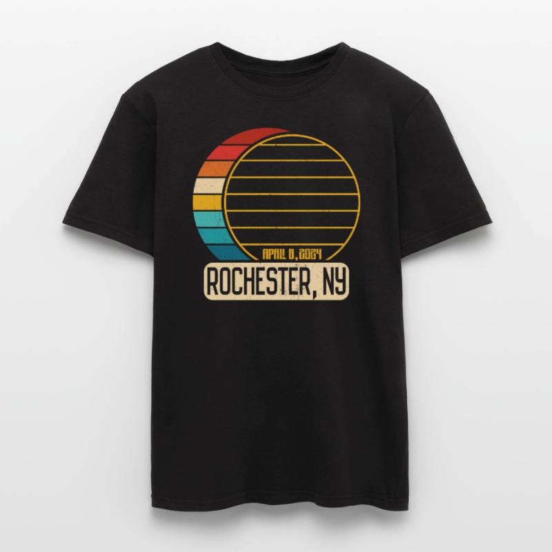 Total Solar Eclipse New York Rochester Eclipse Männer T-Shirt