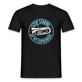 Ne regarde pas mon euphonium comme ça - T-shirt homme - noir - Devant - AI Model Male 178 light (178cm)