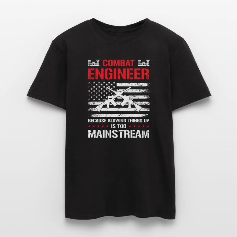 Combat Engineer Engineering Armee Männer T-Shirt