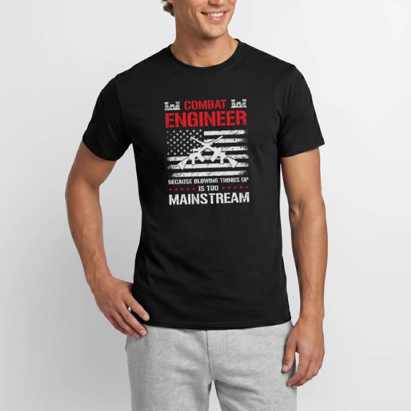 Combat Engineer Engineering Armee Männer T-Shirt