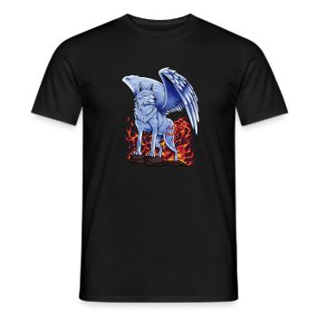 Slavic god Simargl - Men's T-Shirt - black - Front - AI Model Male 178 light (178cm)