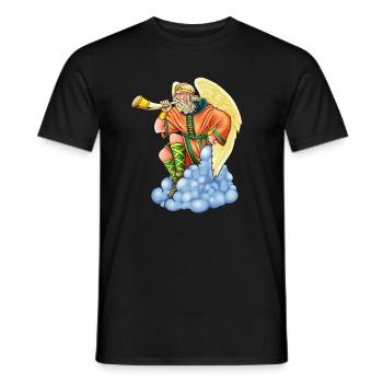 Slavic god Stribog - Men's T-Shirt - black - Front - AI Model Male 178 light (178cm)