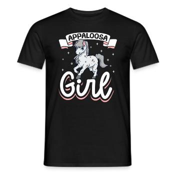 Appaloosa Girl - Men's T-Shirt - black - Front - AI Model Male 178 light (178cm)
