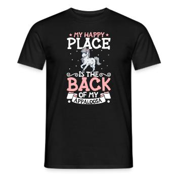 My favorite place - Appaloosa - Men's T-Shirt - black - Front - AI Model Male 178 light (178cm)