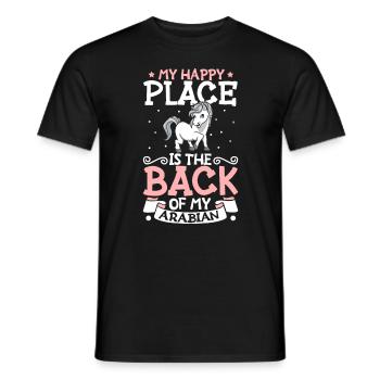 Mein Lieblingsplatz - Arabian - Männer T-Shirt - Schwarz - Vorne - AI Model Male 178 light (178cm)