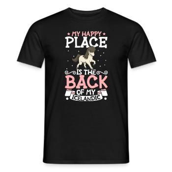 Mein Lieblingsplatz - Icelandic - Männer T-Shirt - Schwarz - Vorne - AI Model Male 178 light (178cm)