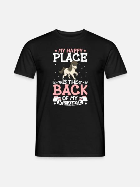 Mein Lieblingsplatz - Icelandic - Mænd T-shirt - sort