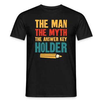 Test Day Teacher Testing Day School Staar Test - Men's T-Shirt - black - Front - AI Model Male 178 light (178cm)
