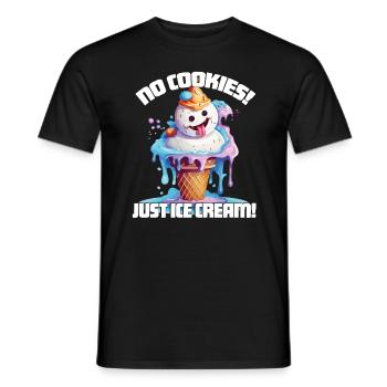 Christmas in July Snowman Ice Cream - Men's T-Shirt - black - Front - AI Model Male 178 light (178cm)