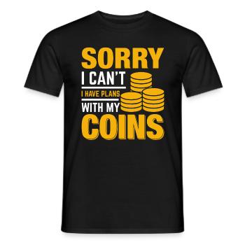 Münzsammler hat andere Pläne Hobby - Männer T-Shirt - Schwarz - Vorne - AI Model Male 178 light (178cm)
